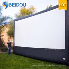 Grand écran de cinéma à projection arrière Écran de film gonflable extérieur